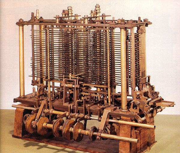 La máquina analítica de Babbage.